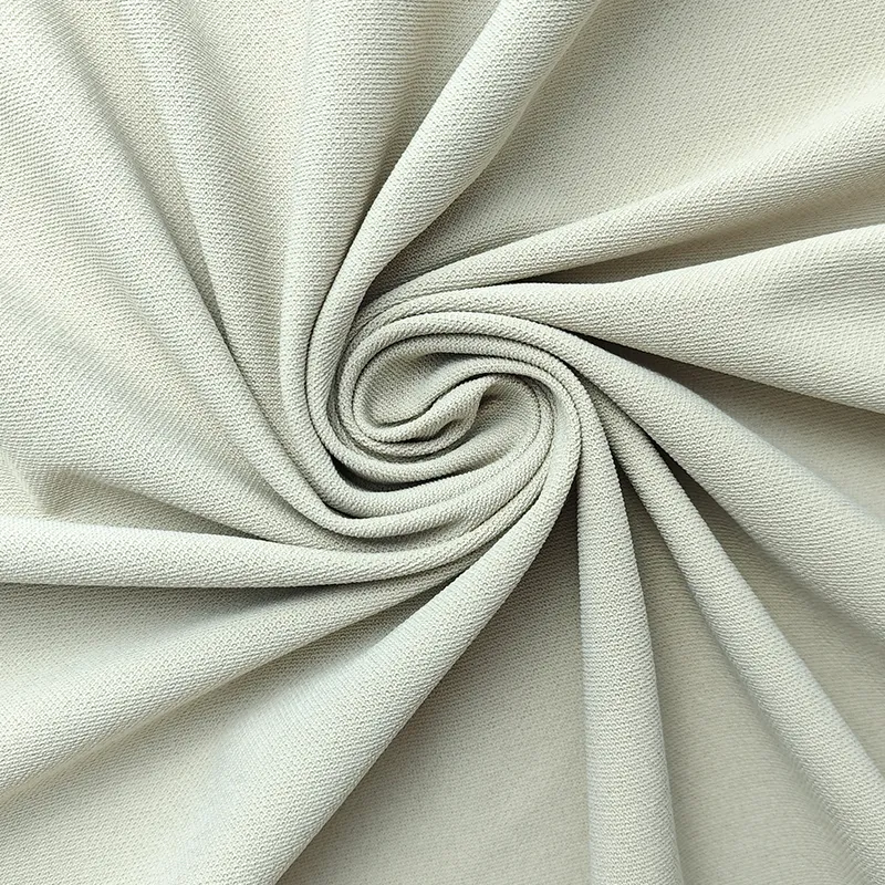 Polyester+Spandex Cotton-like Pique Fabric