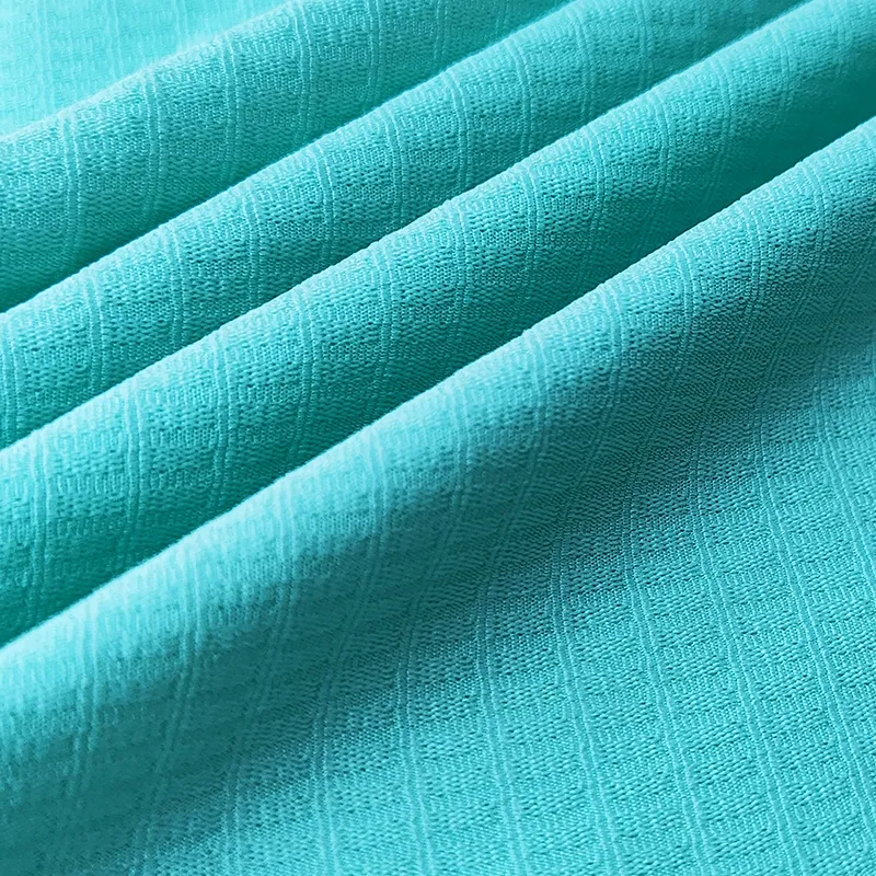 Repreve Recycled Polyester Spandex Check Fabric - Image 2