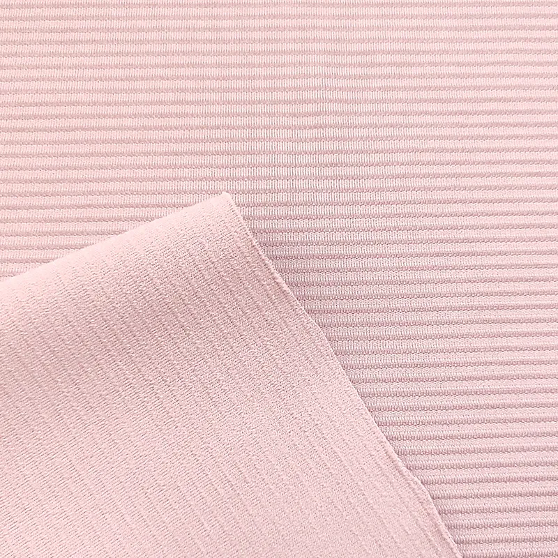 Polyester+Spandex Rib One Side Brushed Fabric - Image 3