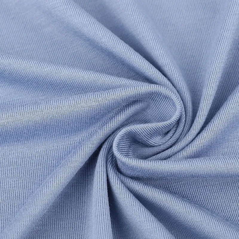 100% Cotton Single-sided Combed Plain Weave Jersey Fabric